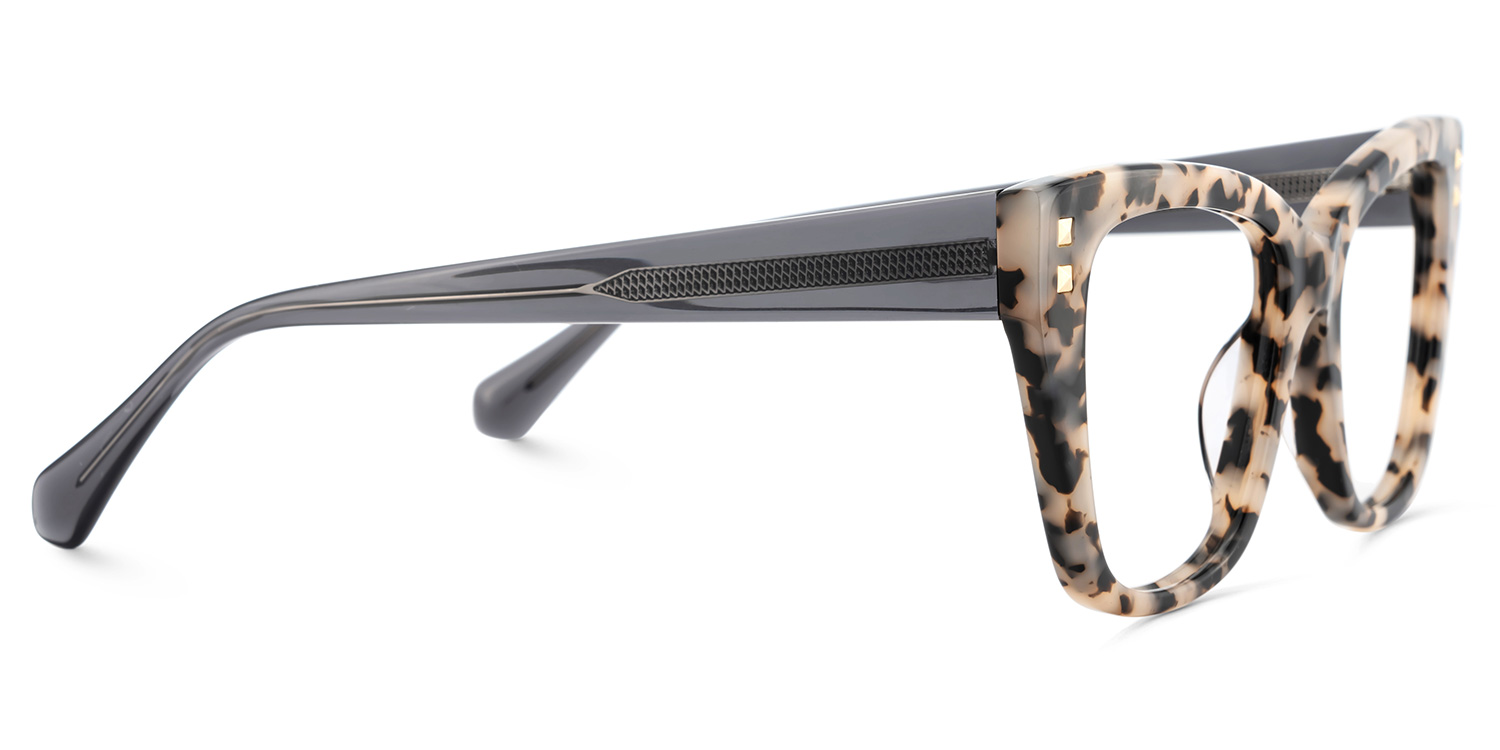 Tessia Tortoise Square Glasses Women's Glasses | ZEELOOL UK4