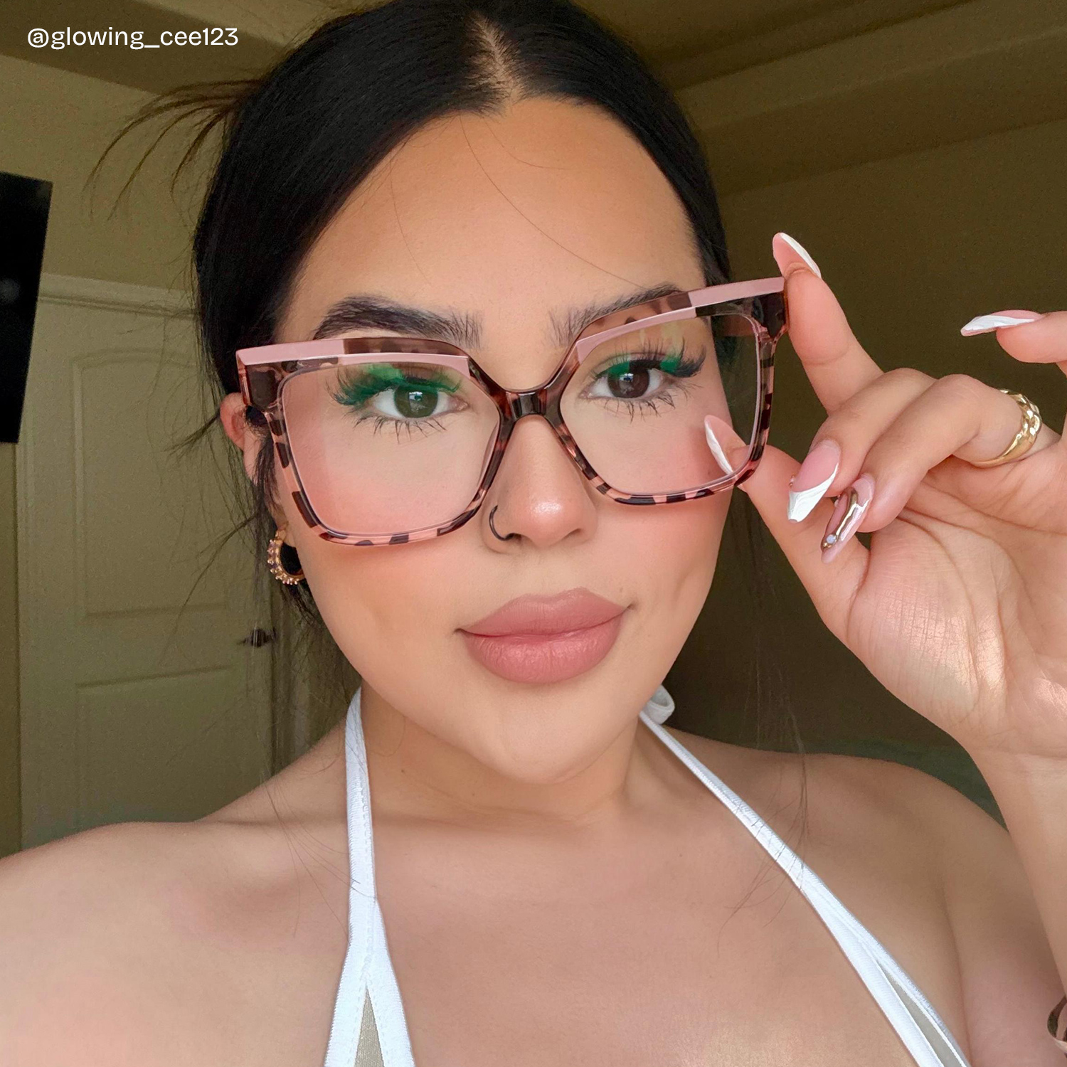 Eboney Square Tortoise Glasses8