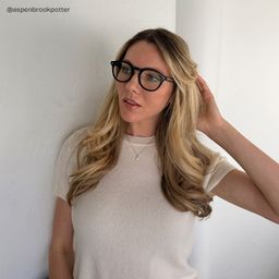 Frances Round Black Glasses7