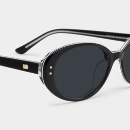 Lennon Black Oval Glasses4