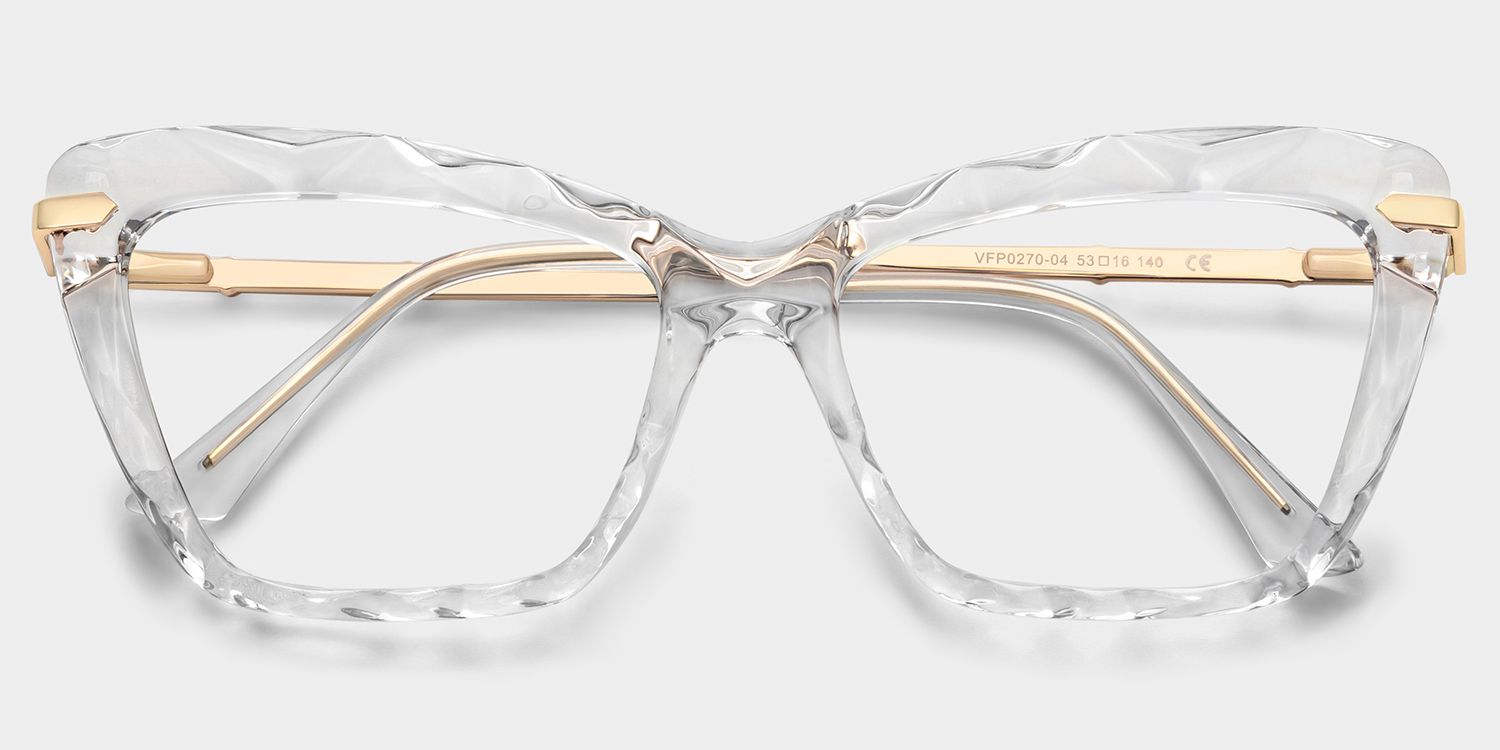 Juliet Clear Cateye Frame Glasses | ZEELOOL UK1