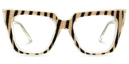 Gipson Cateye Tiger Print Glasses1