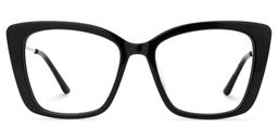Sheyla Cateye Black Glasses1