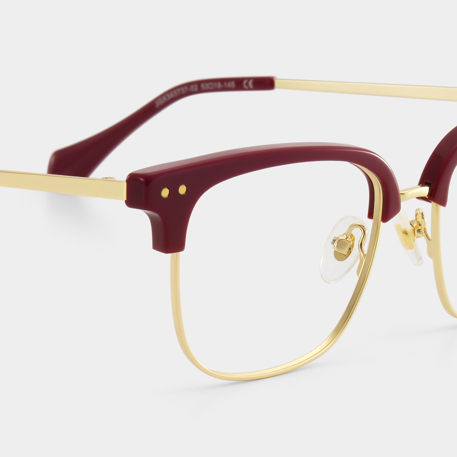 Nathan Red Frame Glasses with Browline Frame Online | ZEELOOL5