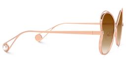 Clemons Geometric Brown Sunglasses2