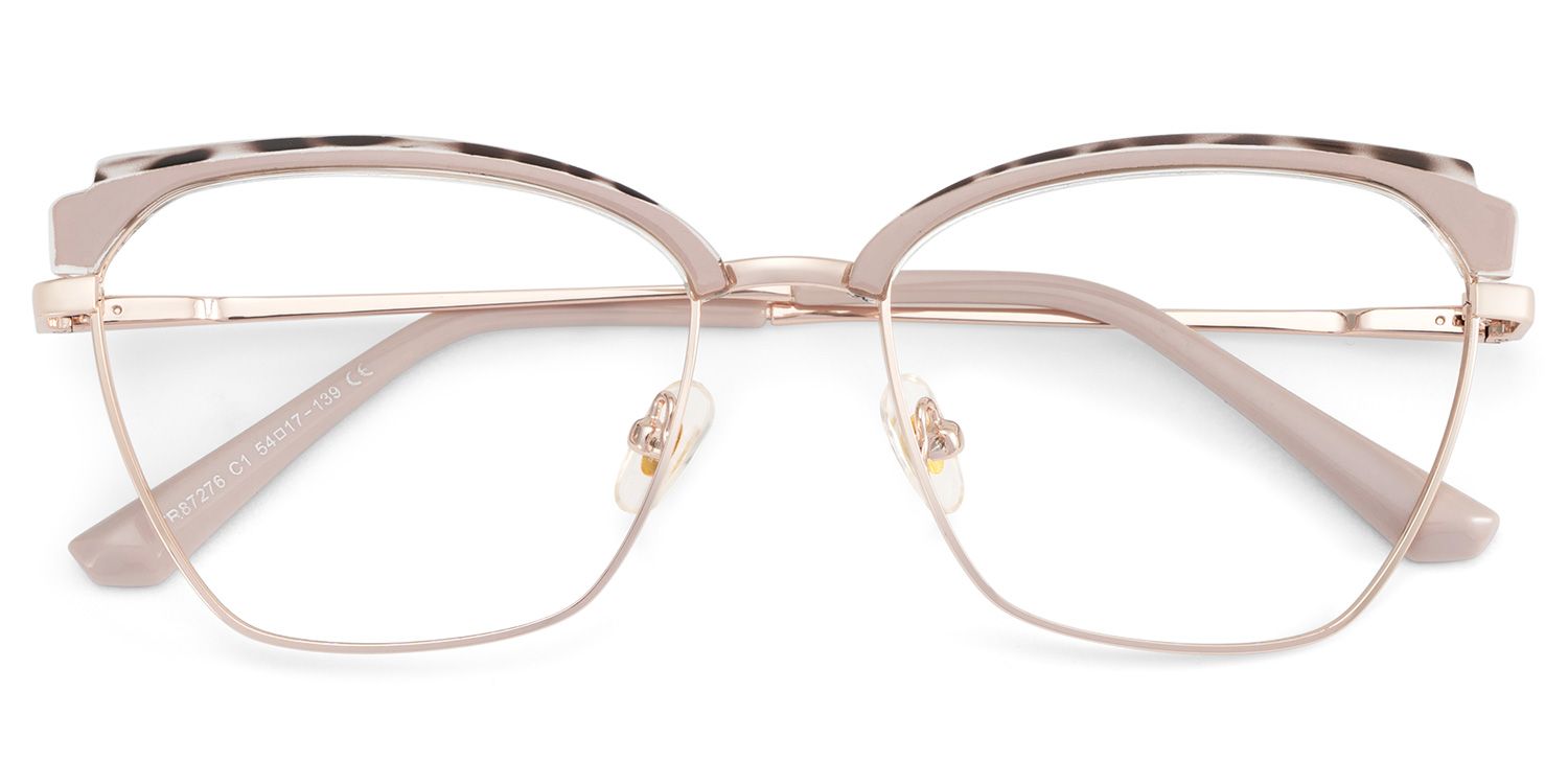 Phoebe Browline Khaki Frame Eyeglasses for Woman| ZEELOOL UK2