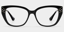 Alma Butterfly Black Glasses1