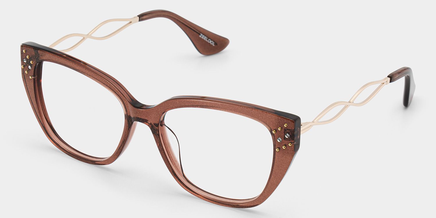 Alma Butterfly Brown Maroon Glasses Frames for Women| ZEELOOL2