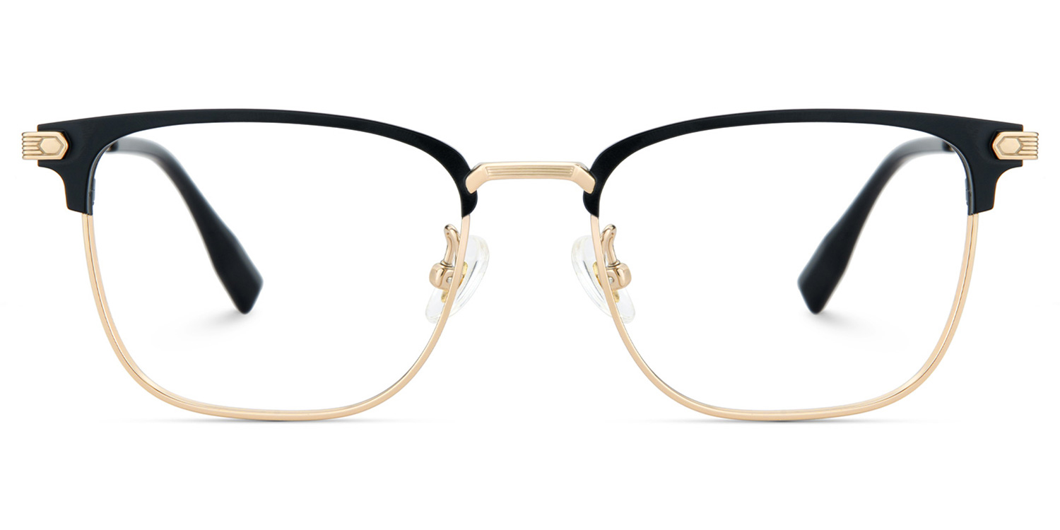 Barrett Browline Gold Glasses1