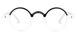 Lumy Round White Glasses0