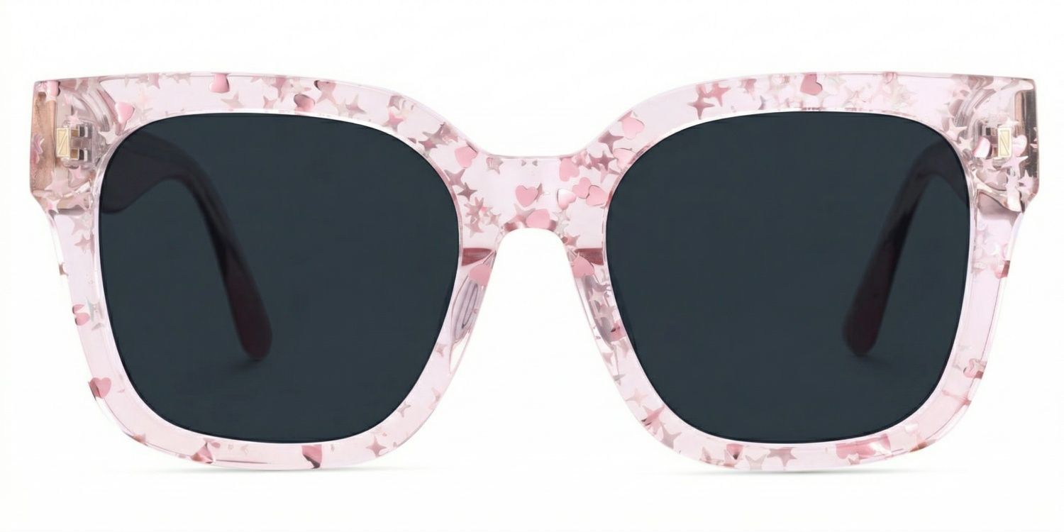 Scicluna Pink Square Sunglasses to Frame Your Face | ZEELOOL UK0