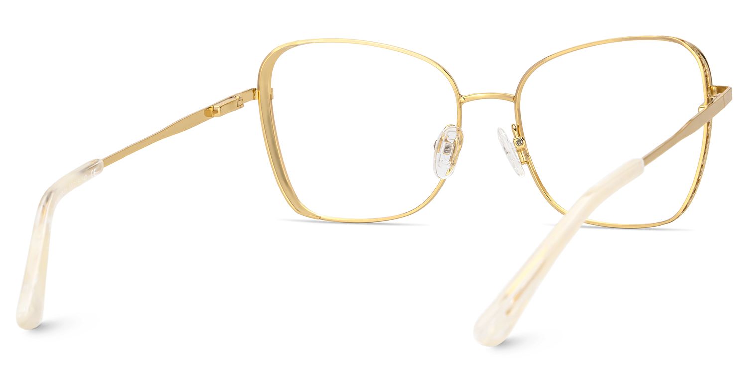 Butterfly Gold Glasses With Gillter on the Sides5