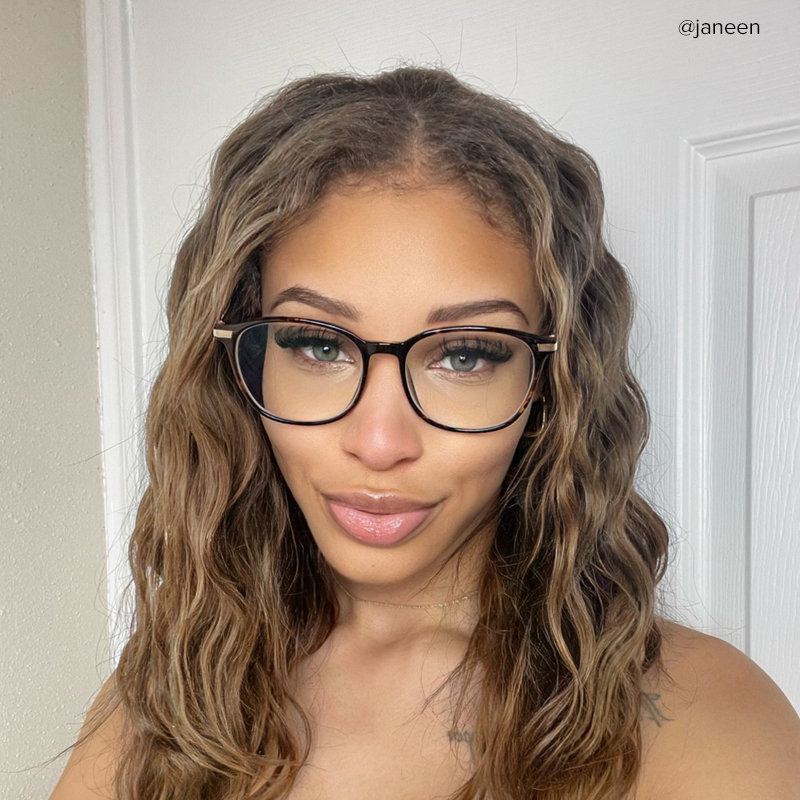 Greene Square Tortoise Frame Glasses | ZEELOOL UK8