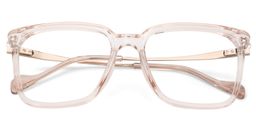 Zeyna Square Beige Glasses2