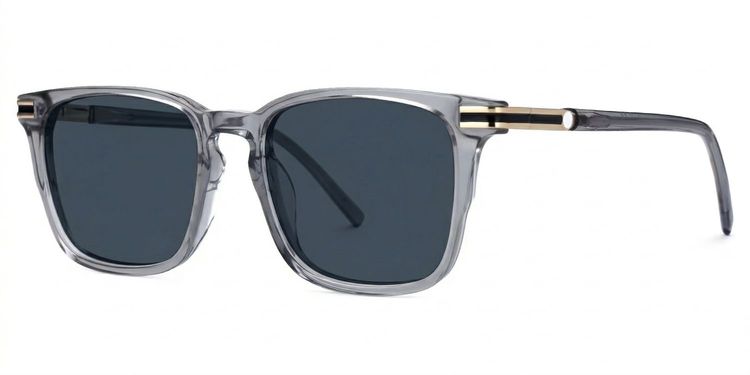 Kornelia Square Gray Glasses