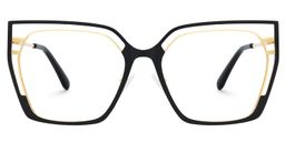 Quinn Geometric Black Glasses0
