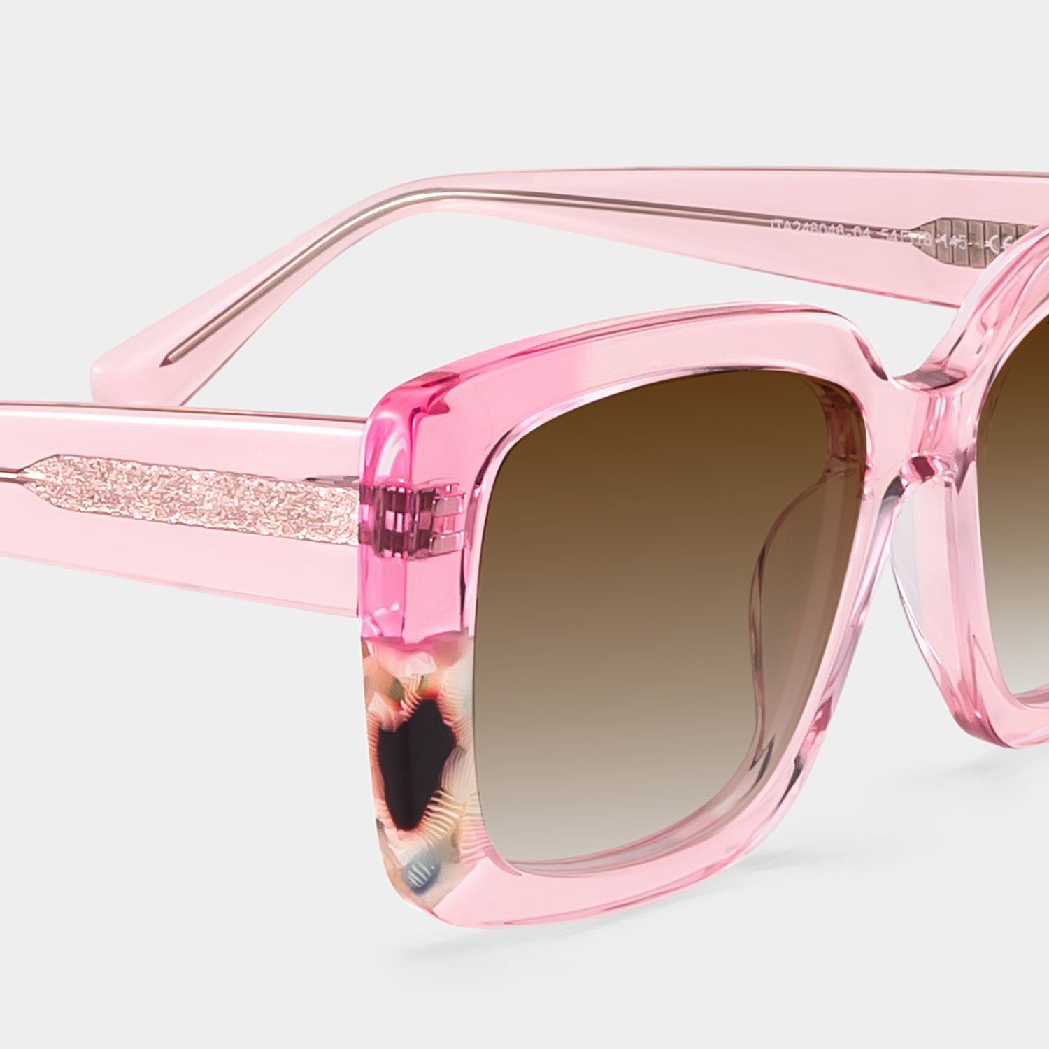 Palma Acetate Pink Frame Sunglasses | ZEELOOL UK4