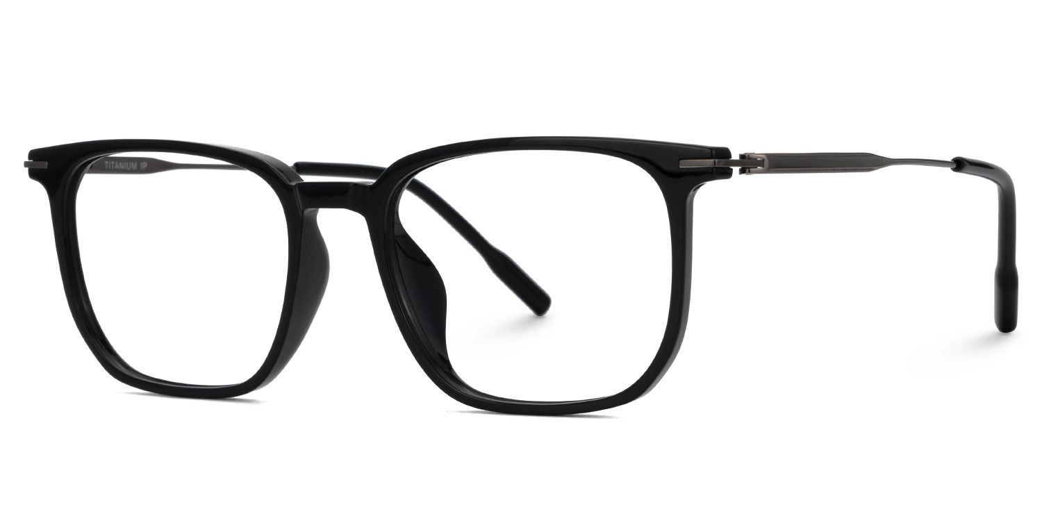 Varlox Black Rectangle Frame Glasses Online | ZEELOOL UK1