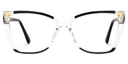 Shelia Butterfly Black Clear Glasses1