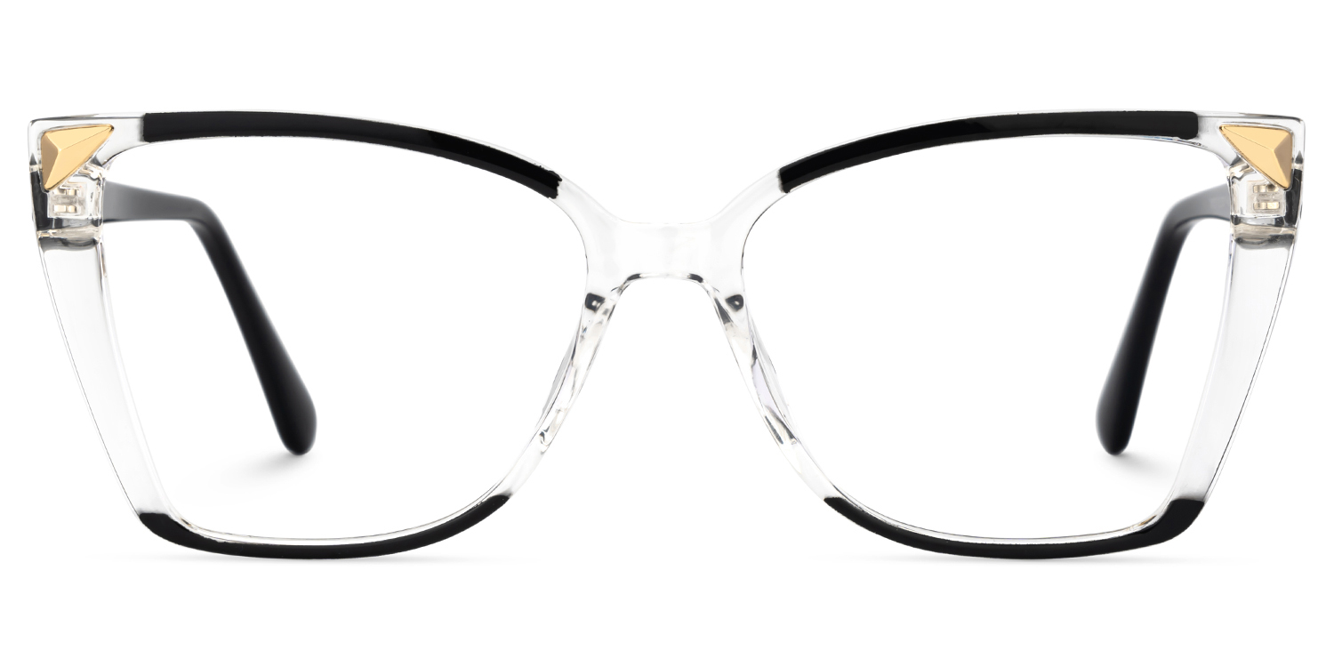 Clear Frame Glasses With Black Sides For Women1