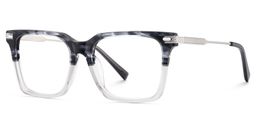 Greain Rectangle Two-Tone Glasses3