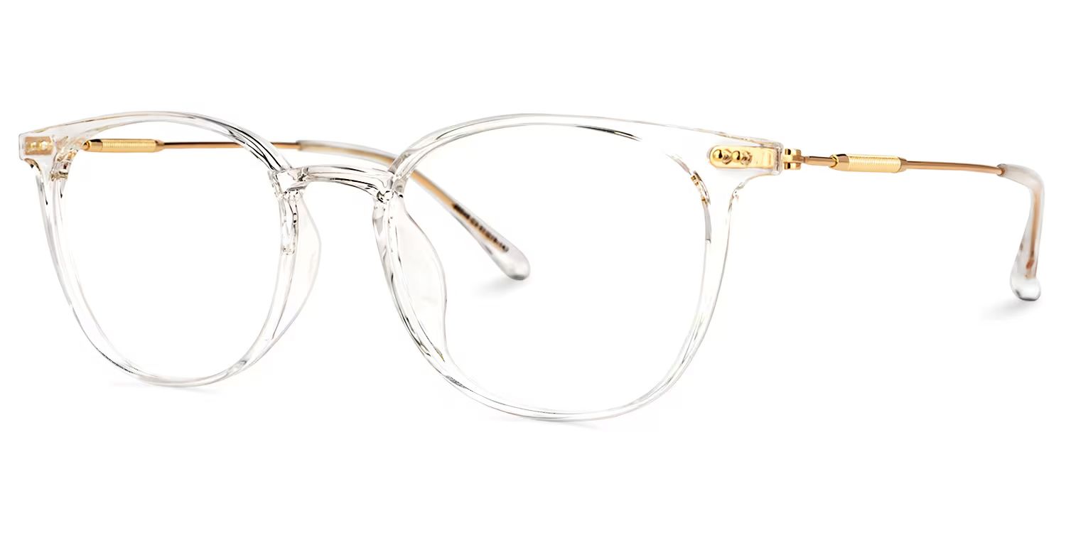 Vilanova Round Clear Glasses | ZEELOOL UK1