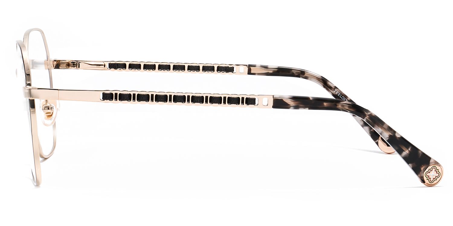 Hexagon Glasses On Round Face2