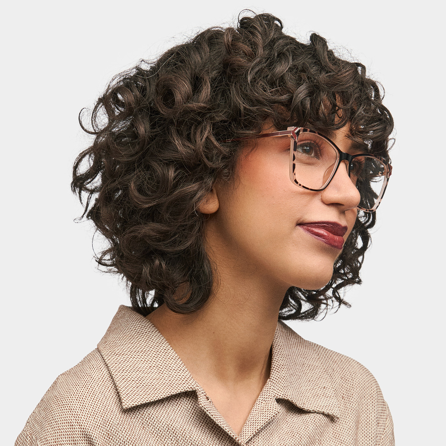 Tricee square Tortoise shell Eyeglass Frames For Women | ZEELOOL UK1