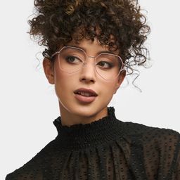 Bivins Geometric Pink Glasses0