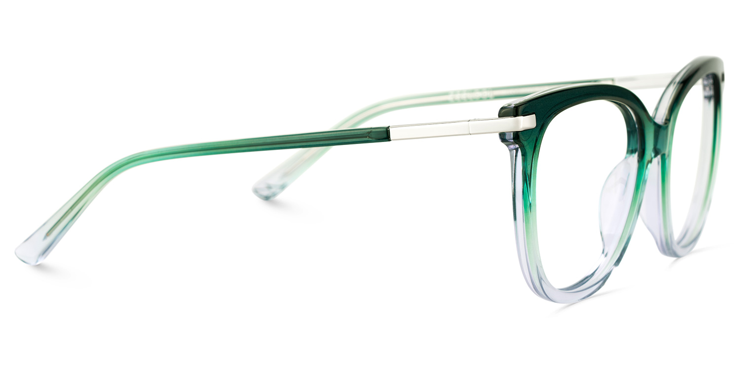 Mailyn Round Green Crystal Glasses4