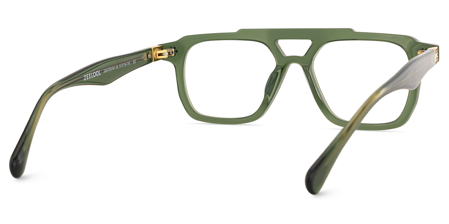 Mercurio Aviator Green Glasses5