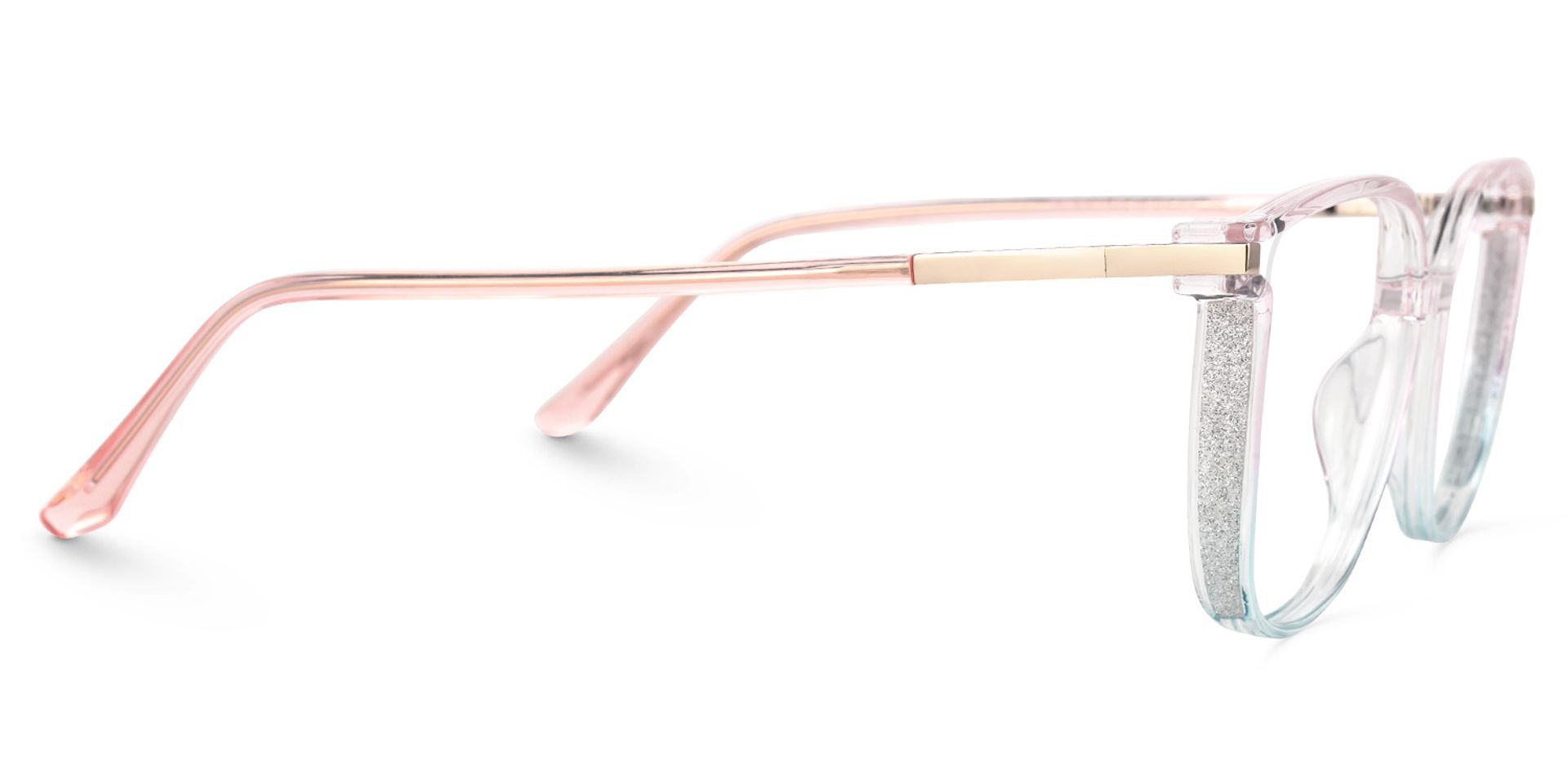 Square Rodz Two-tone Eyeglasses with Clear Frames2