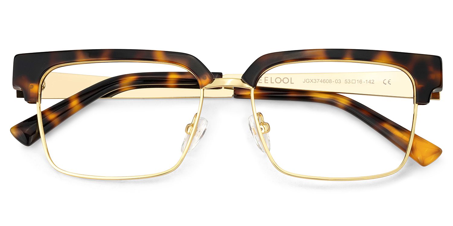 Tortoise Browline Frame Glasses - Gerena on Sale | ZEELOOL UK2