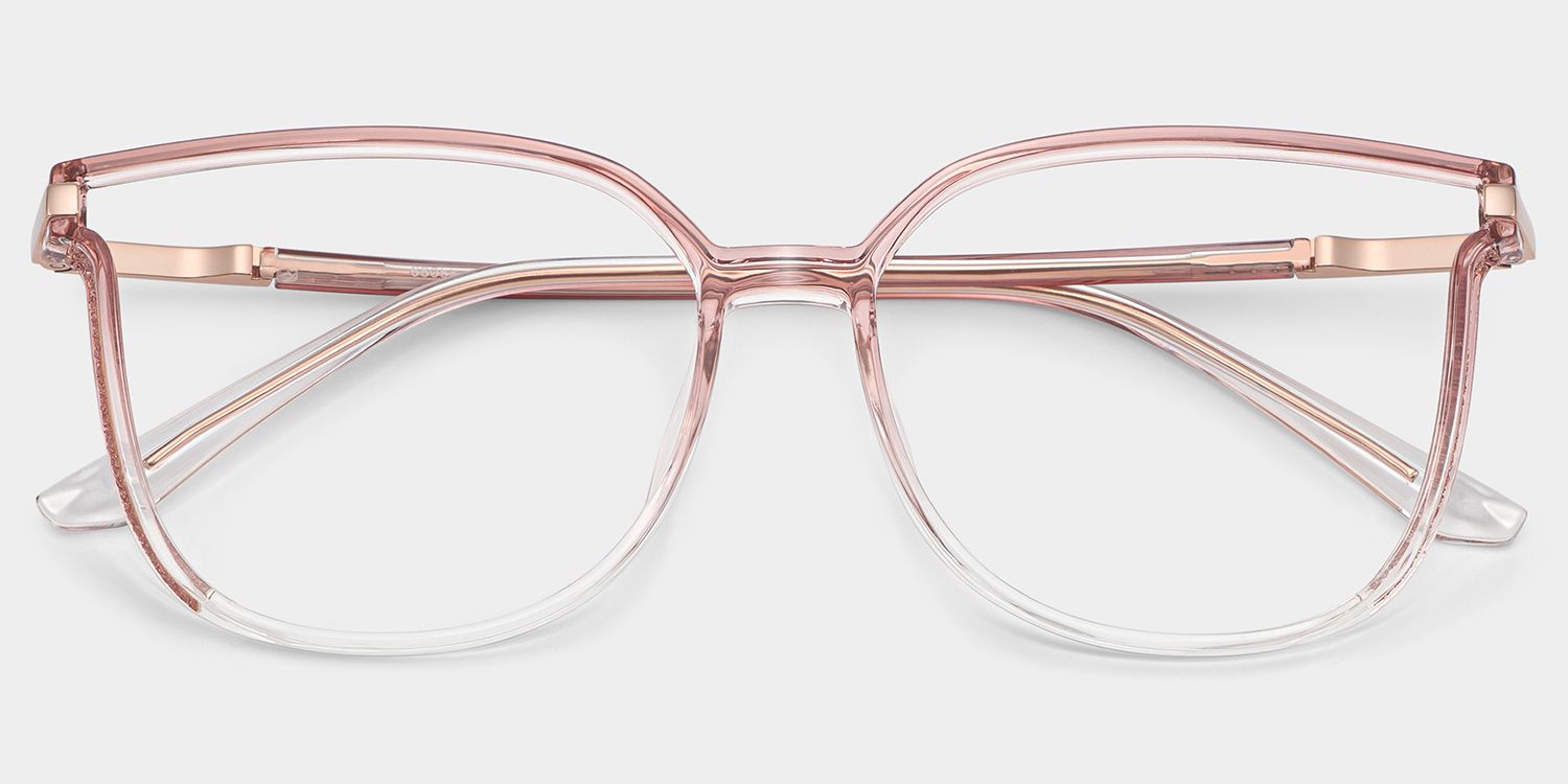 Rodz Square Pink Frame Glasses | ZEELOOL UK Optcial1