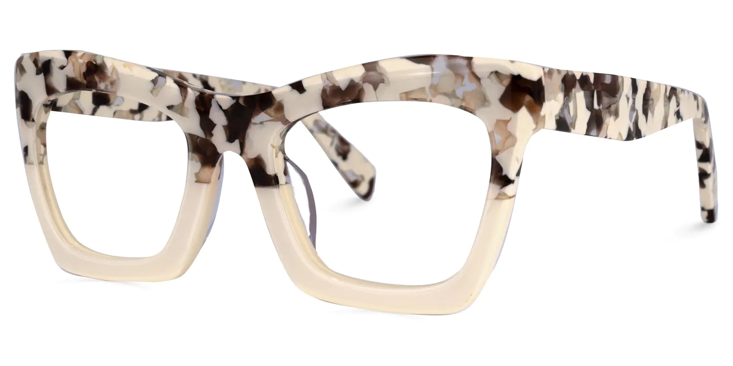 Benitez Square Two-Tone Glasses1