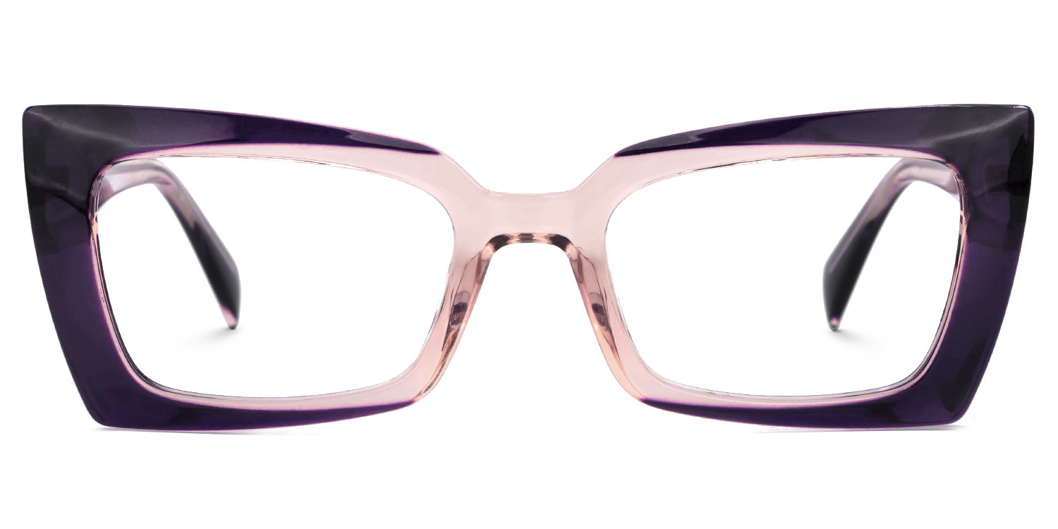 Bueghly Purple Eyeglasses with Rectangle Shape | ZEELOOL UK0
