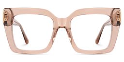 Josiah Square Beige Glasses0