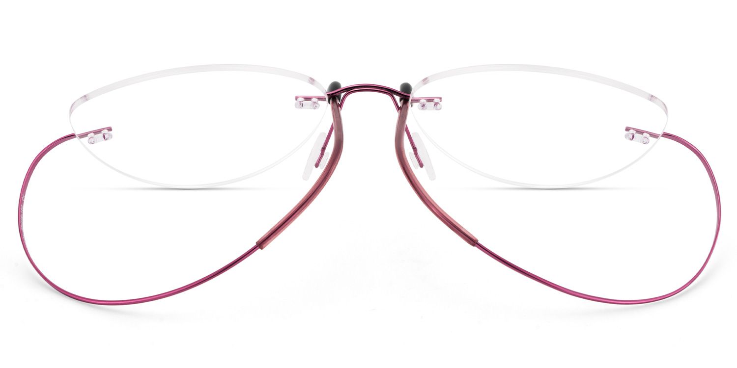 Evelyn Cat Eye Pink Glasses | ZEELOOL UK5