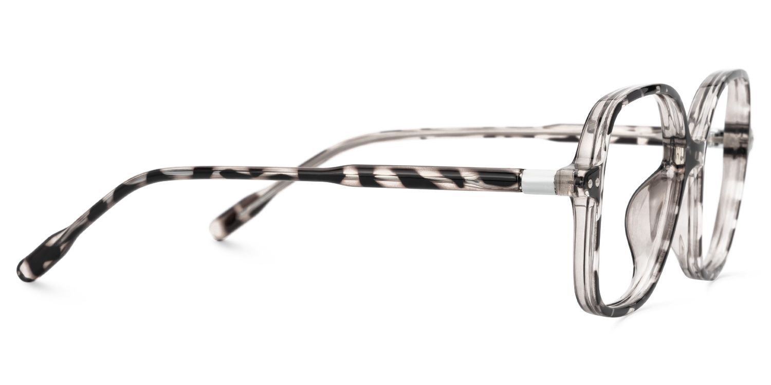 Dark-Tortoise Lenzie Square Frame Eyeglasses | ZEELOOL UK2