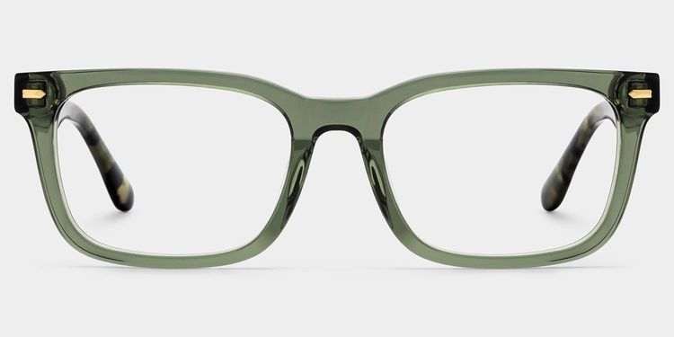 Patrick Rectangle Green Glasses
