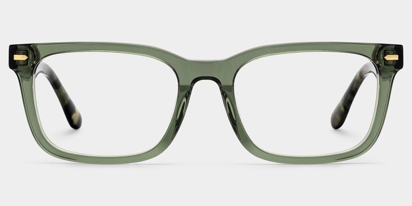 Patrick Rectangle Green Glasses