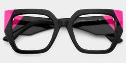 Viva Square Black Glasses2