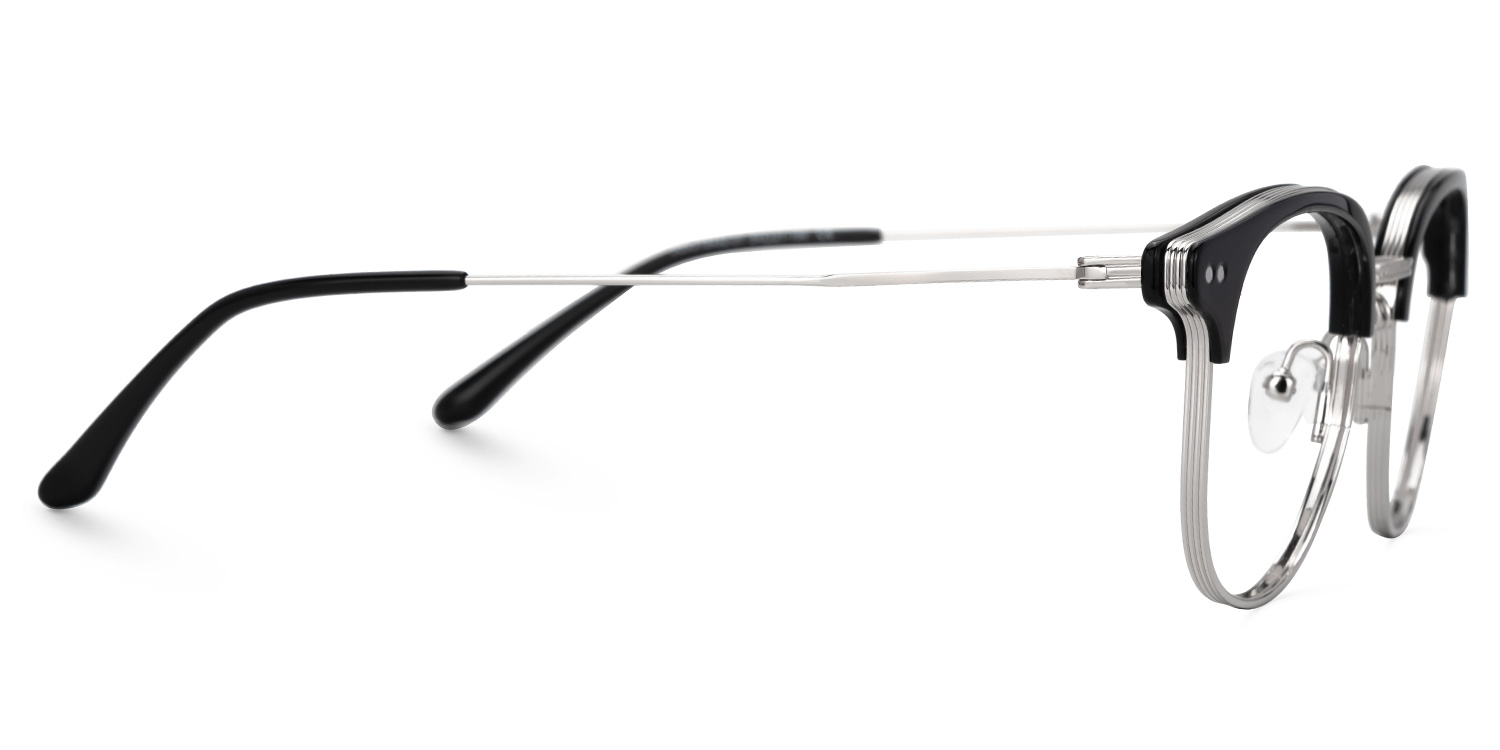 Marcelin Black Thin Frame Glasses for Men | ZEELOOL UK2