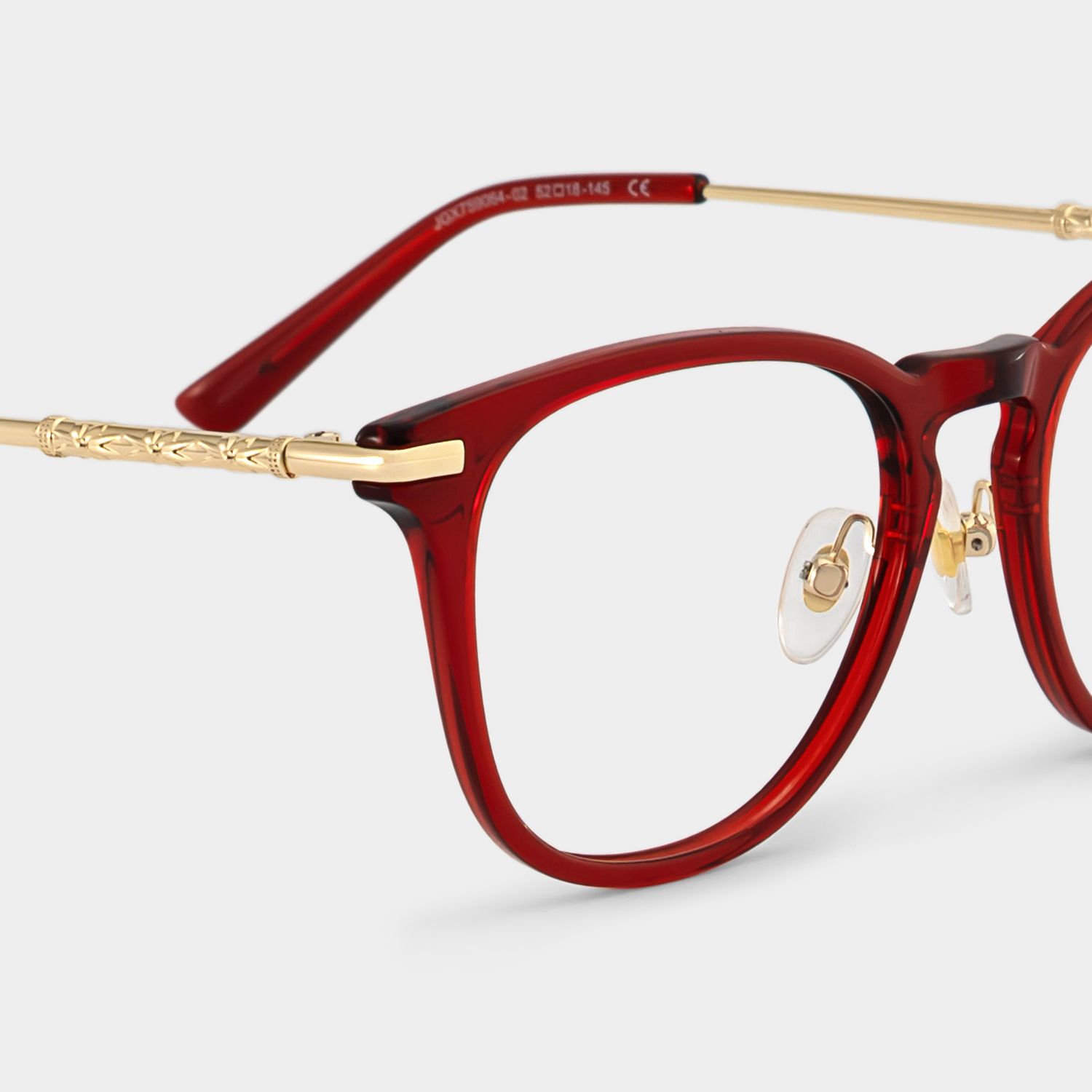 Laura Red Frame Glasses with Square Frame Online | ZEELOOL5