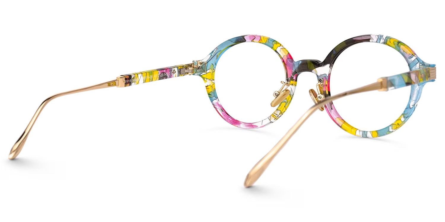 Dylan Round Multicolor TR90 Frame Glasses | ZEELOOL UK3