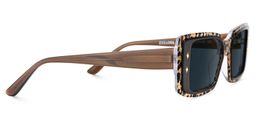 Gleam Rectangle Leopard Sunglasses3