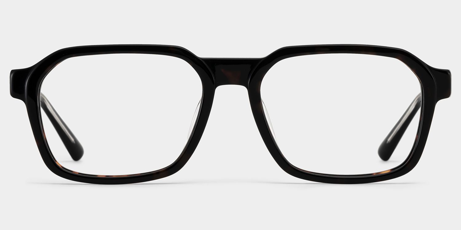 Arden Rectangle Tortoise Frame Eyeglasses for Man| ZEELOOL UK1