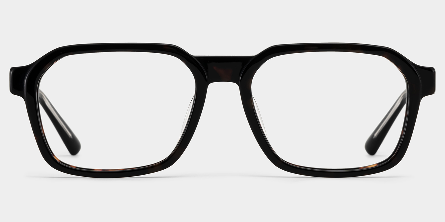 Arden Rectangle Tortoise Frame Eyeglasses for Man| ZEELOOL UK1