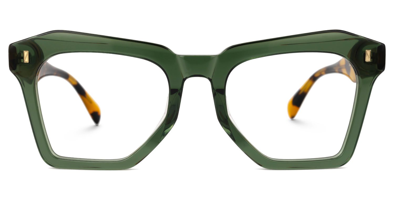 Gisselle Square Green Glasses0