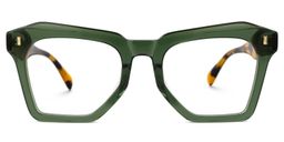 Gisselle Square Green Glasses0